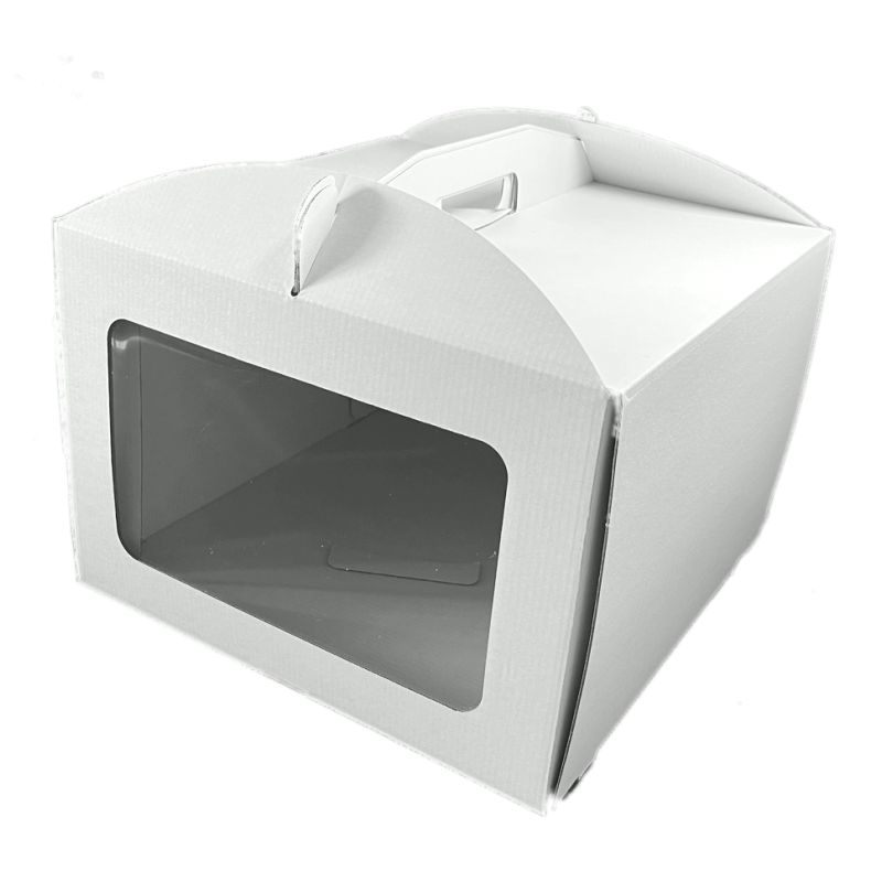 Caja Tarta con Asa y Ventana