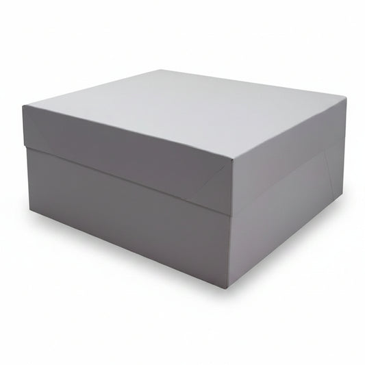 Caja Cartón Blanca para Tarta Rectangular