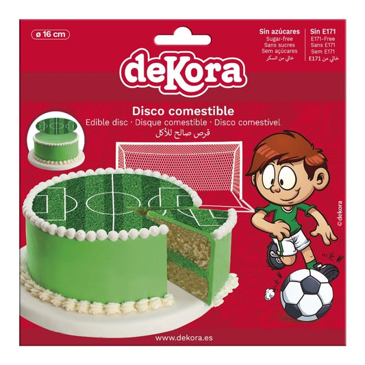 Oblea Comestible Fútbol para Tarta | deKora 15,5cm