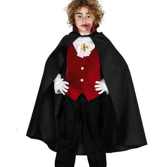 Capa Vampiro Negra 90 cm – Disfraz Halloween Niño