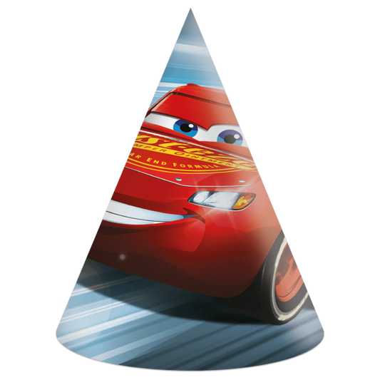 Gorros de Fiesta Cars La Victoria es Mia Pack 6 uds