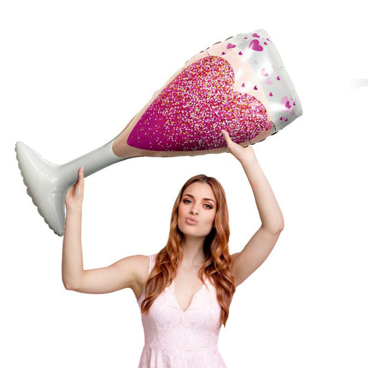 Globo Foil Copa de Vino Love 41,5×90 cm
