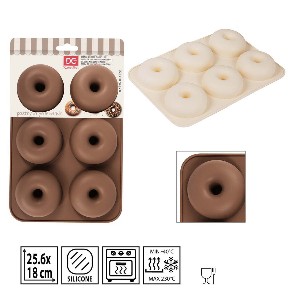 Molde de Silicona para Rosquillas y Donuts 1 ud