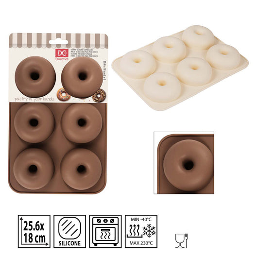 Molde de Silicona para Rosquillas y Donuts 1 ud