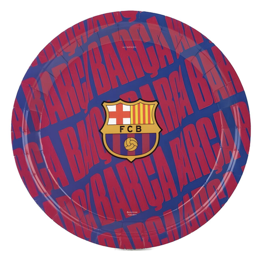 Platos Cartón FC Barcelona 8 uds
