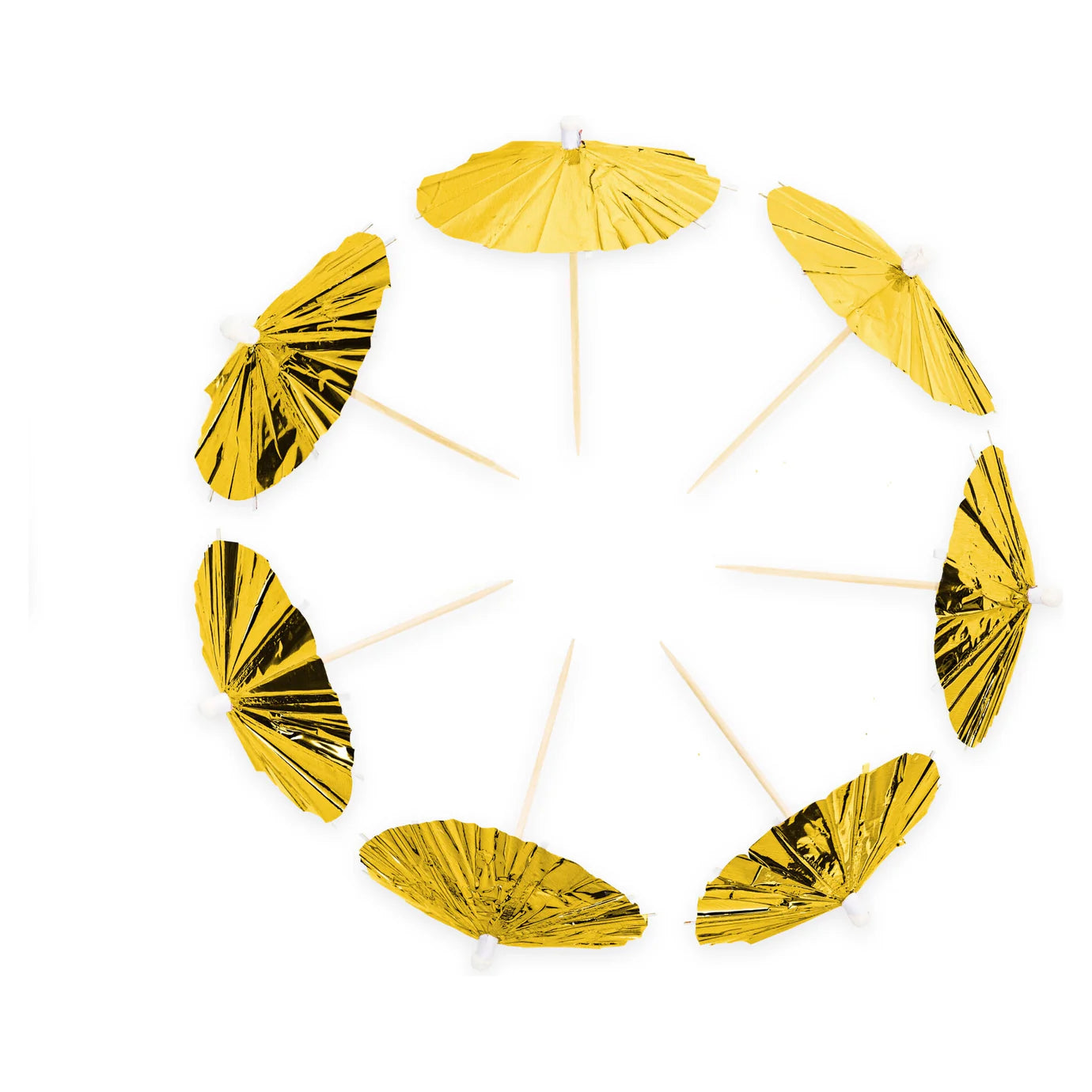 Palillos Coctel Parasol Metalico 10 uds