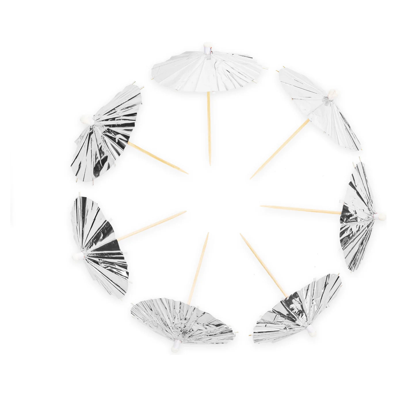 Palillos Coctel Parasol Metalico 10 uds