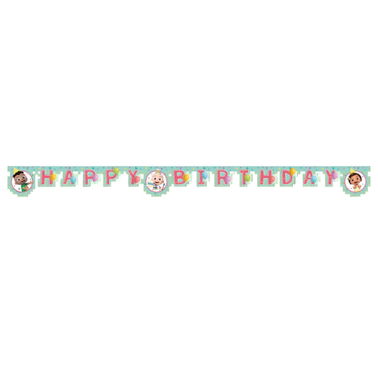 Guirnalda Happy Birthday Cocomelon Papel FSC 2m