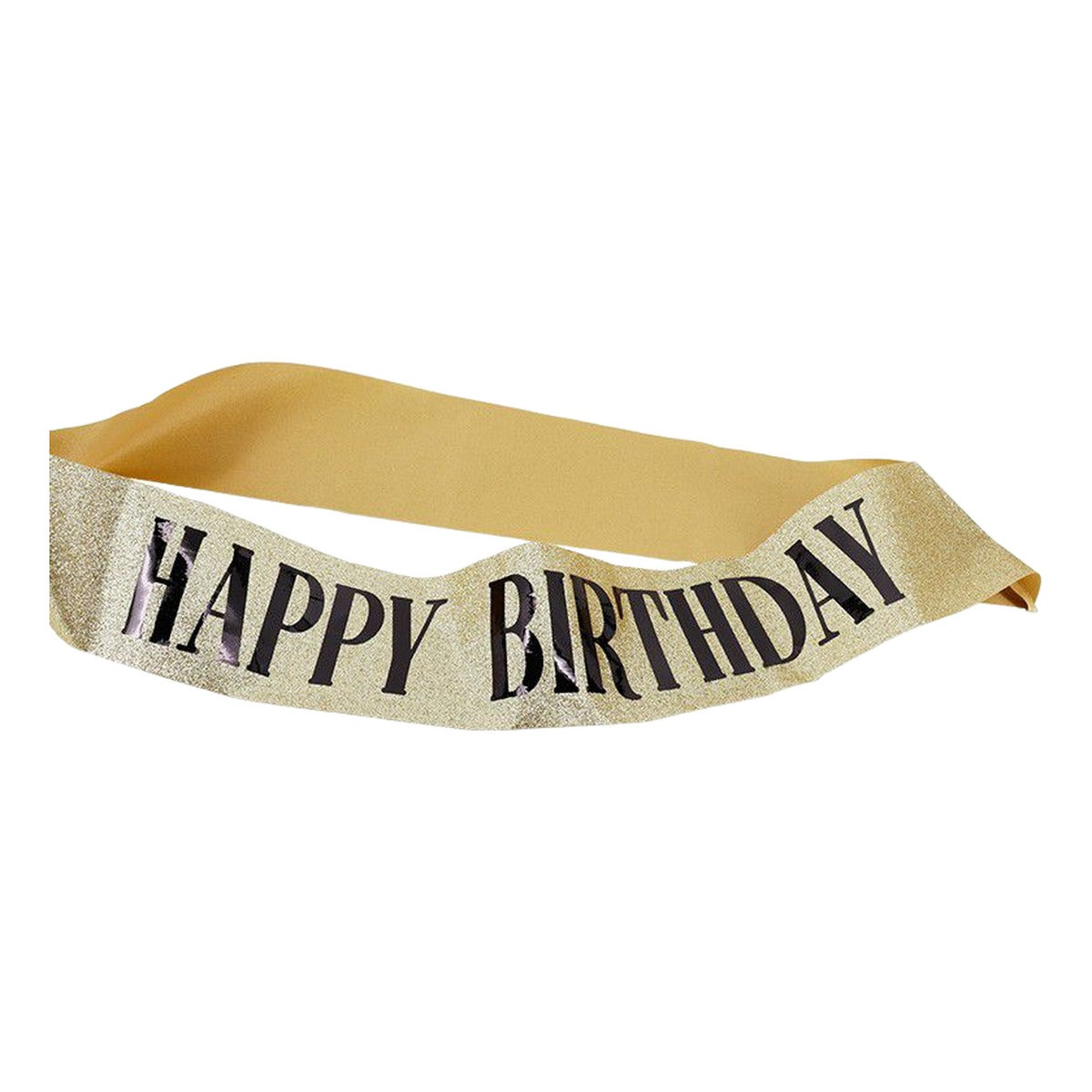 Banda Happy Birthday con Purpurina 12 x 160 cm