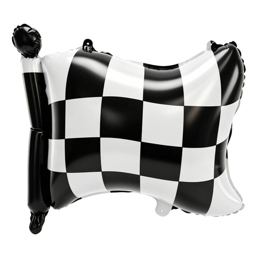 Globo Foil Bandera de Carreras a Cuadros 54 x 60,5 cm