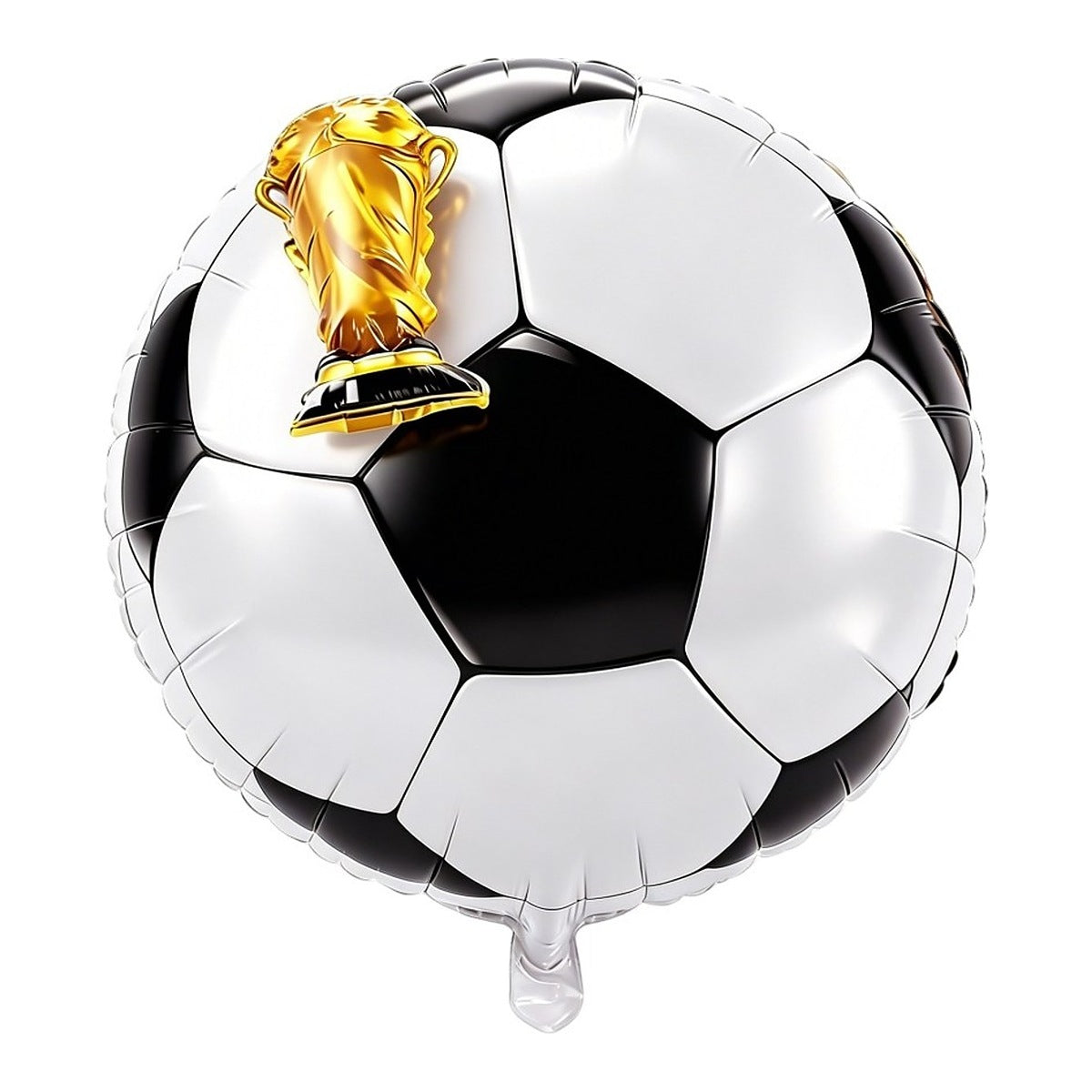 Globo Foil Balón de Fútbol con Trofeo 55 x 55 cm