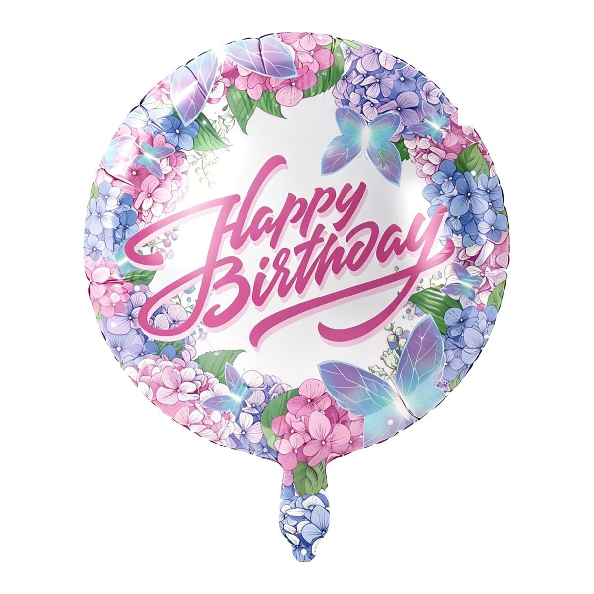 Globo Foil Happy Birthday Floral 45 cm