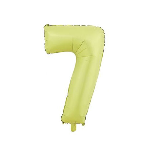 Globo Foil Número 80 cm (32") Amarillo Verde