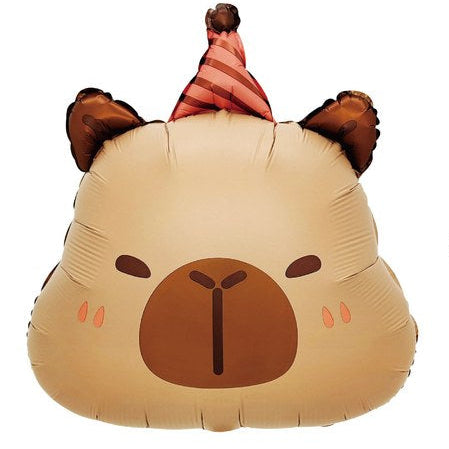 Globo Foil Capibara con Gorrito 46×56 cm