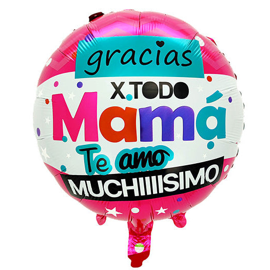Globo Foil Te Amo Mamá 66cm