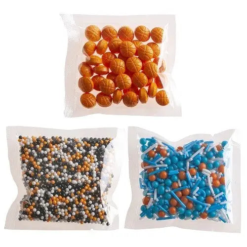 Sprinkles Decorativos Temática Baloncesto 70g (3x23,3g)