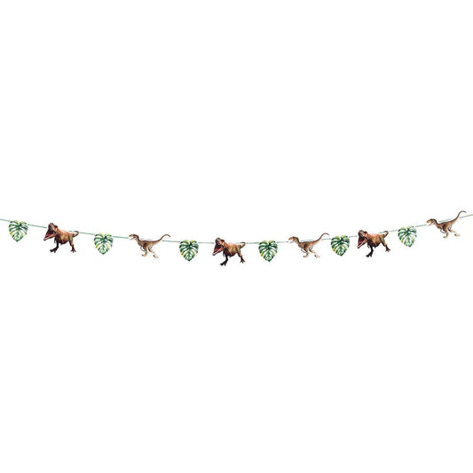 Guirnalda Dinosaurios 3m Decoracion Fiesta Cumpleanos Infantil