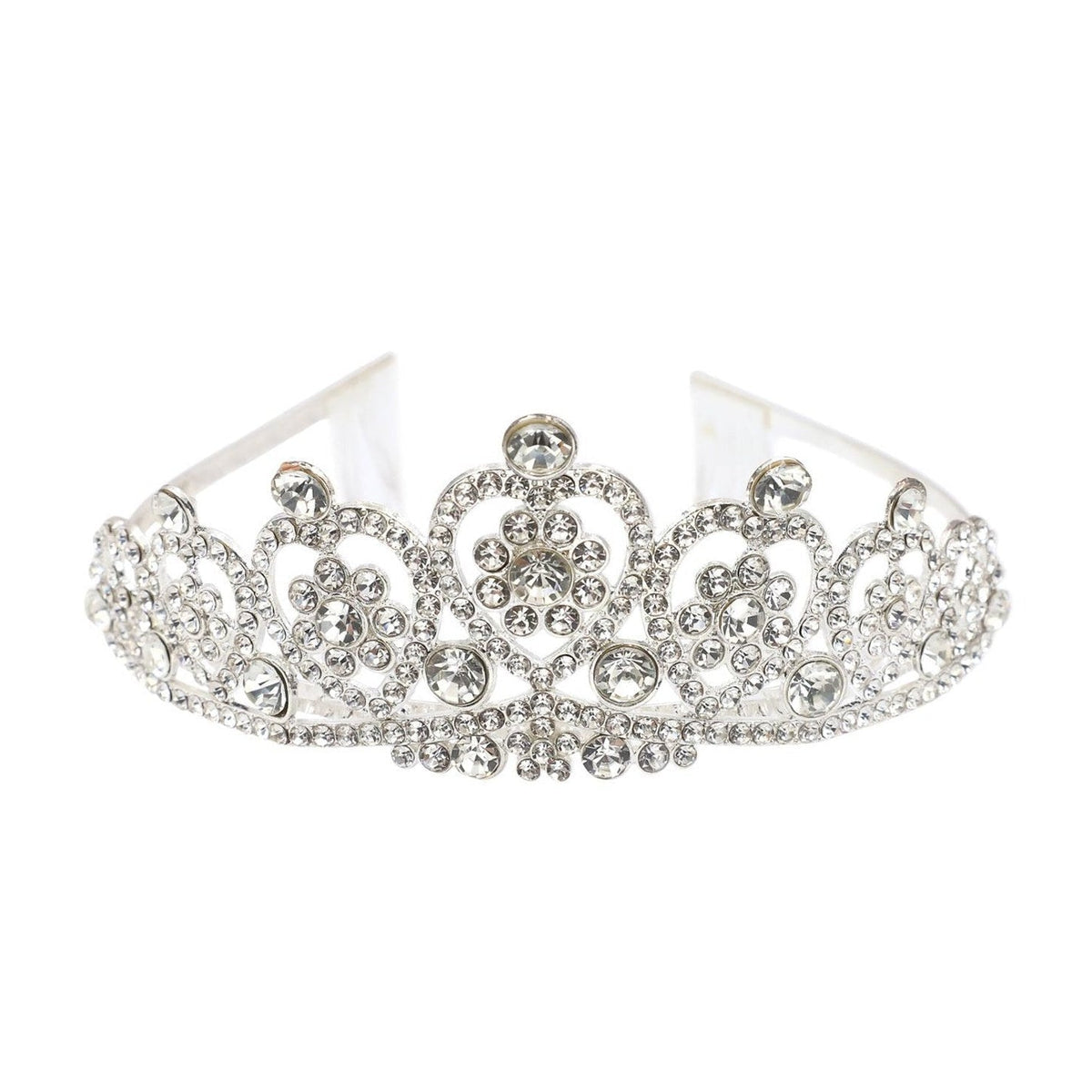 Tiara Corazones con Strass 12,5 x 5 cm