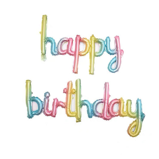 Globos de Foil con Letras 'happy birthday'  16"