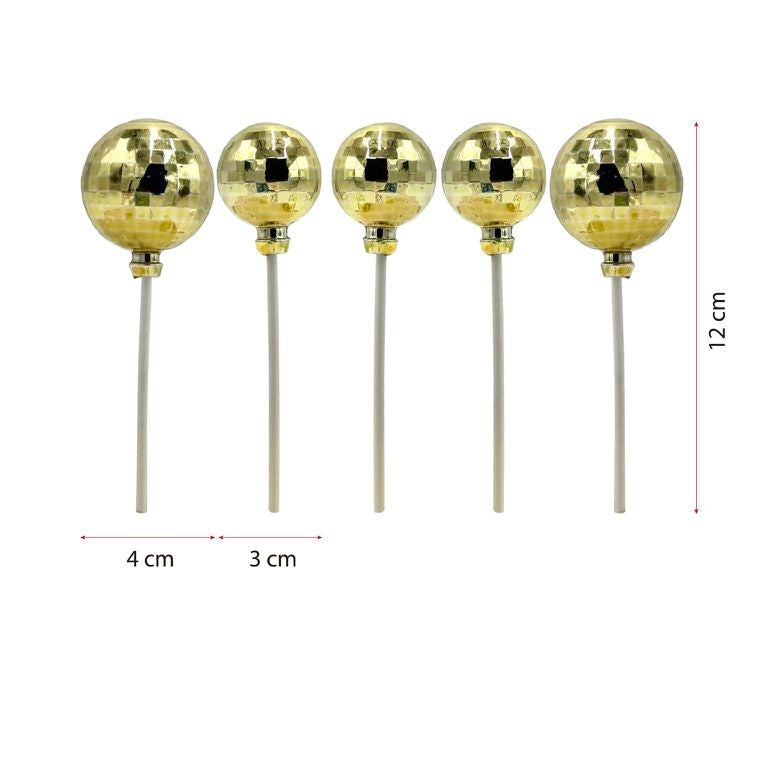 Bolas Decorativas para Tarta 12cm Pack 5 uds