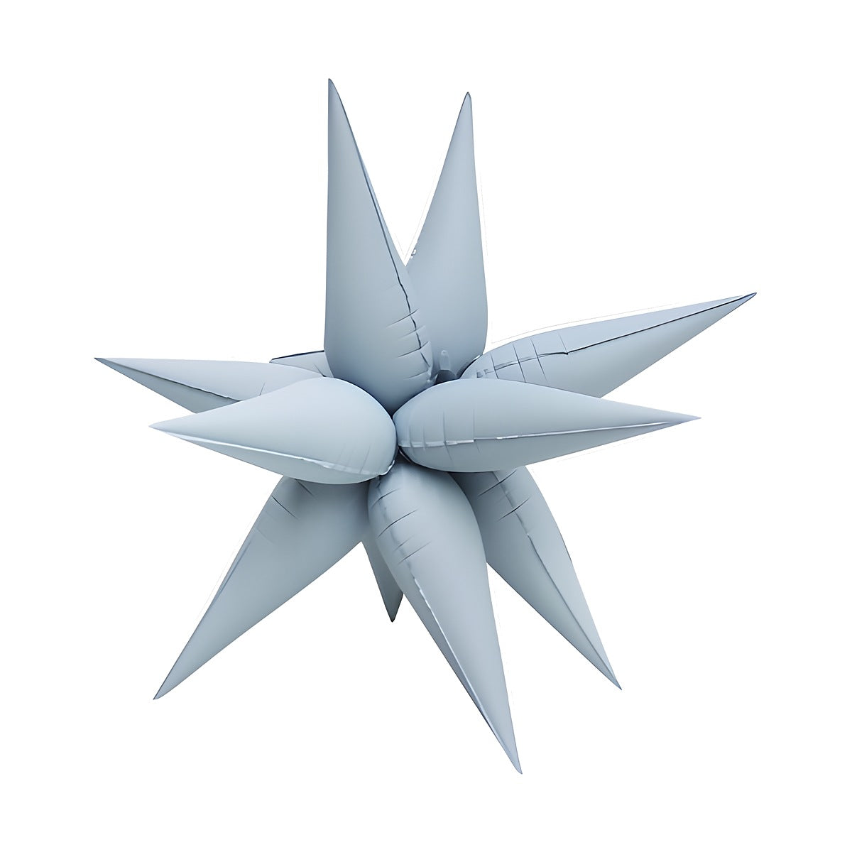 Globo Foil Estrella 3D Mate 76 cm Celeste