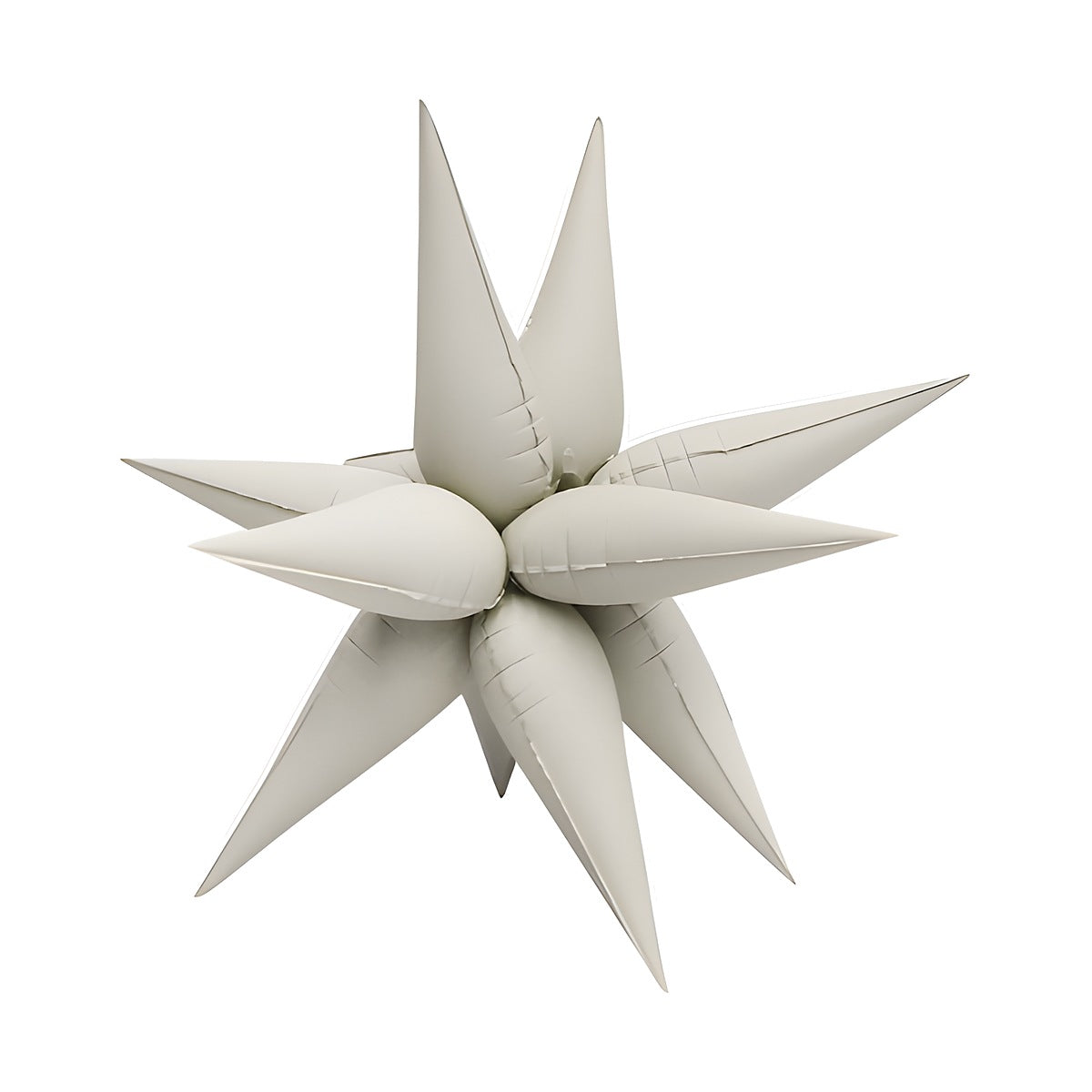 Globo Foil Estrella 3D Mate 76 cm Blanco