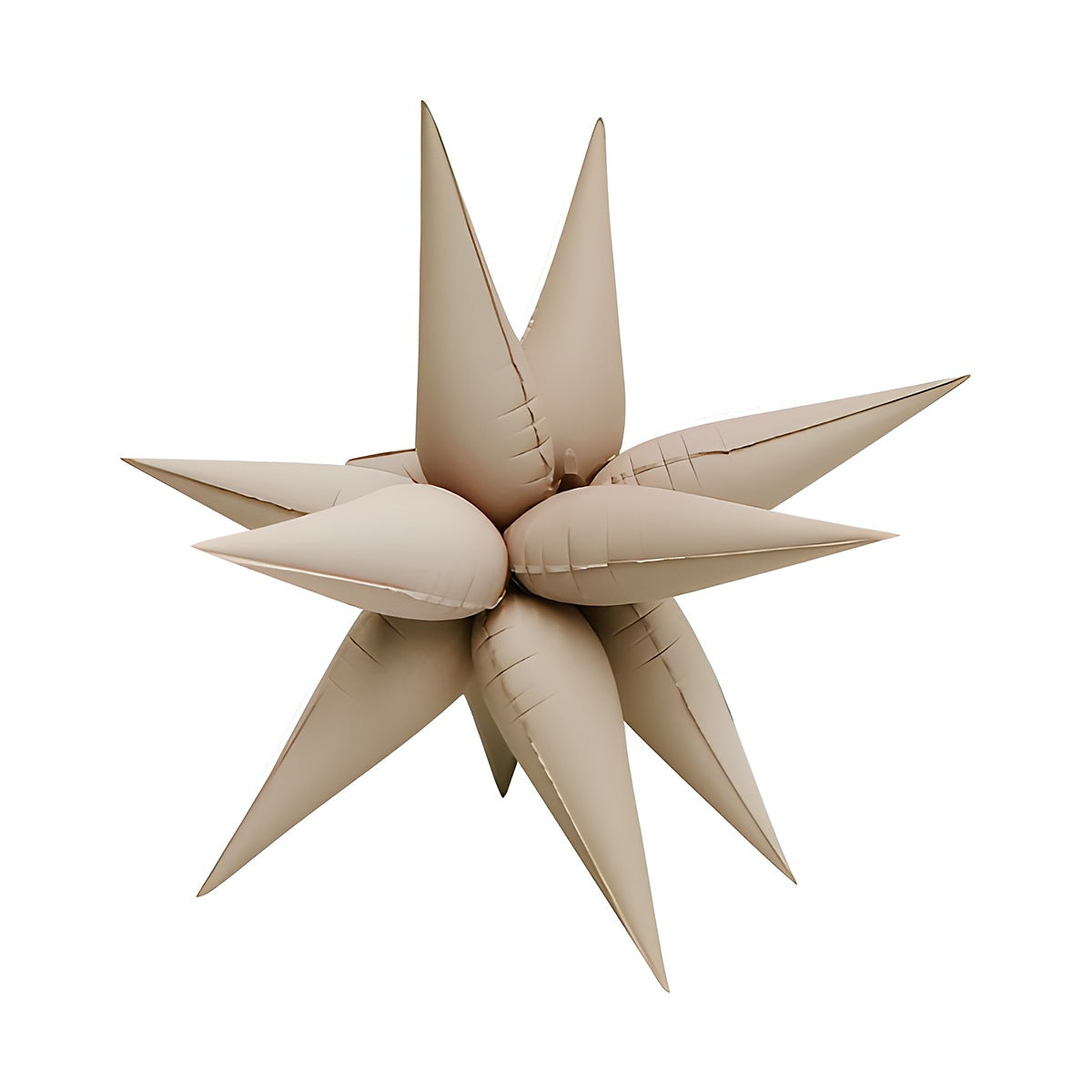 Globo Foil Estrella 3D Mate 76 cm Beige