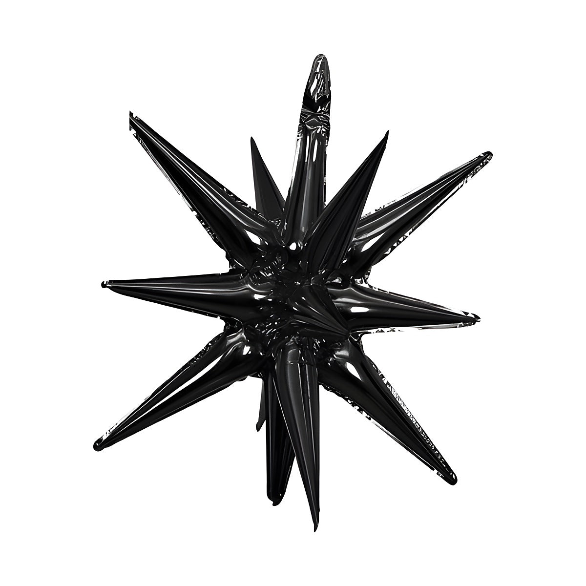 Globo Foil Estrella 3D Metalizada 54 cm Negro
