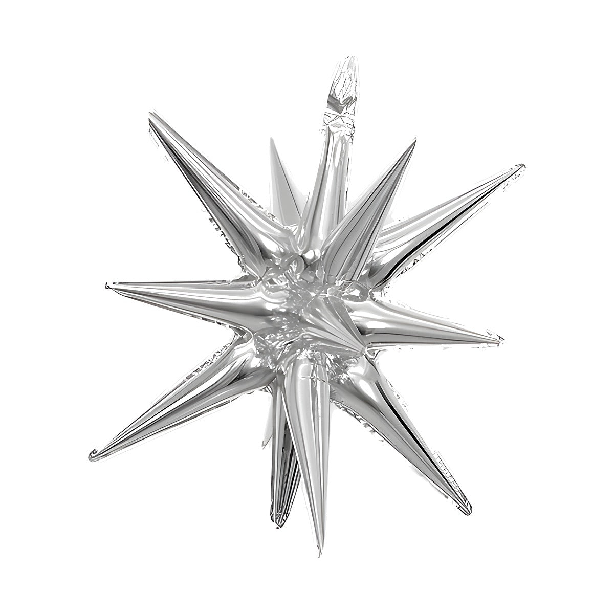 Globo Foil Estrella 3D Metalizada 54 cm Plata