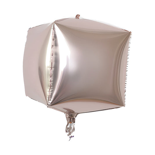 Globo Foil 4D Cuadrado 60 cm Oro Rosa