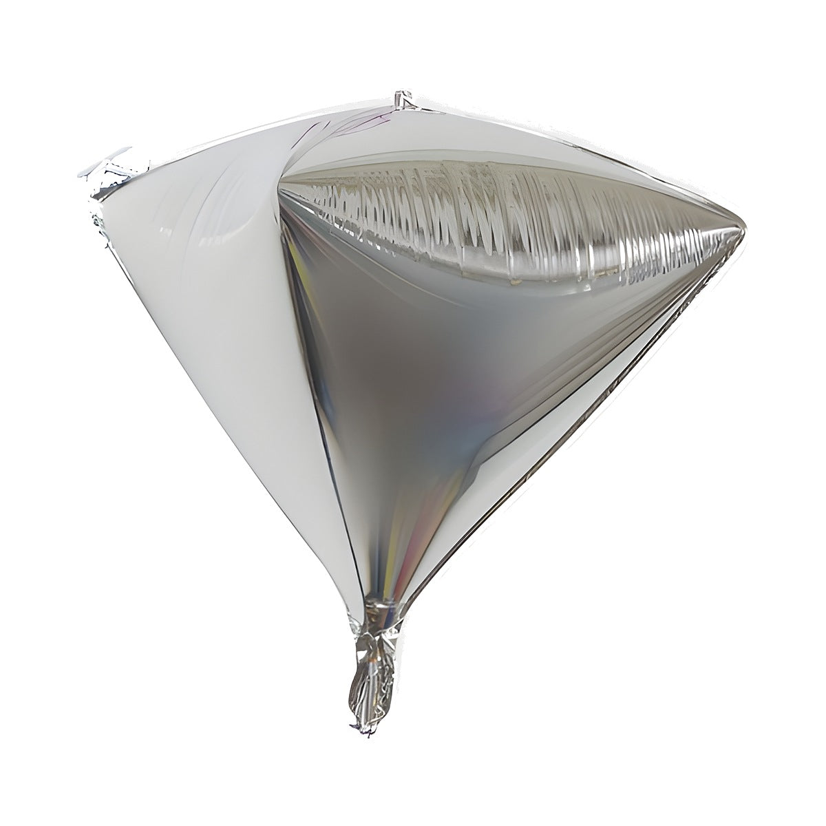 Globo Foil 4D Diamante 60 cm Plata