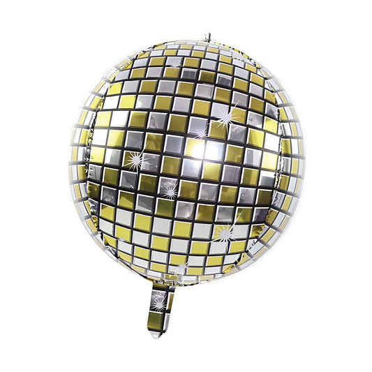 Globo Foil 4D Bola Disco Años 80 63 cm