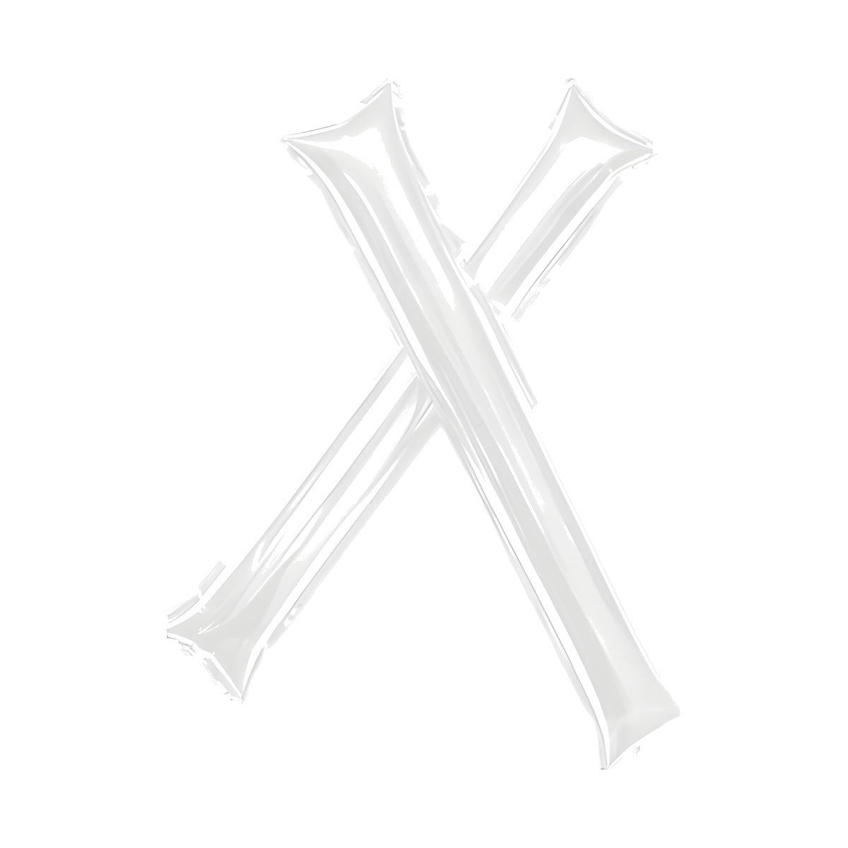 Globos Aplaudidores Foil 60 x 10 cm 2 uds Blanco