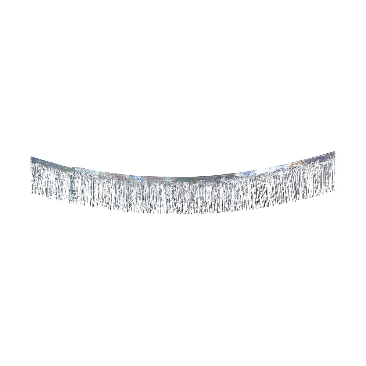 Guirnalda de Flecos Metalizados 200 x 20 cm Plata