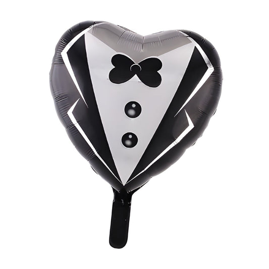 Globo Foil Corazón Torso Novio 43 cm