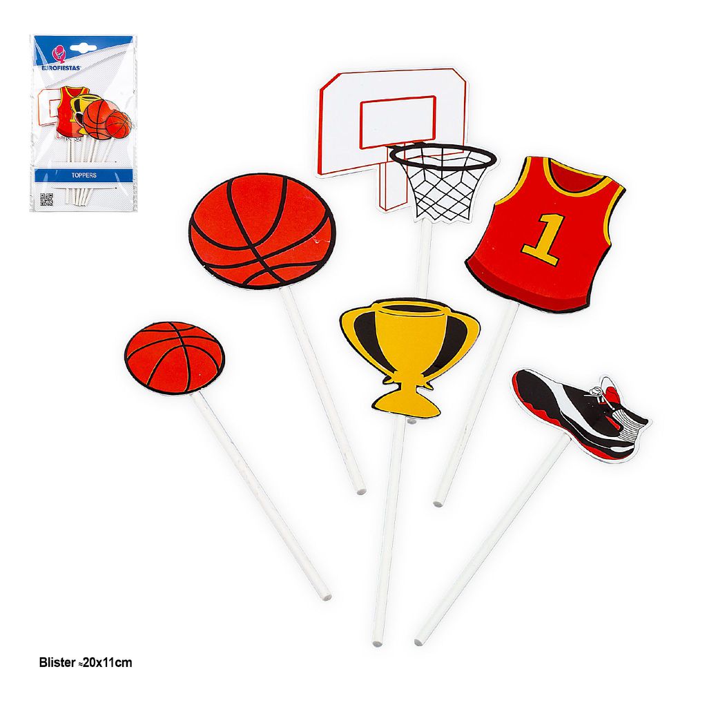 Set Toppers Baloncesto 6 uds