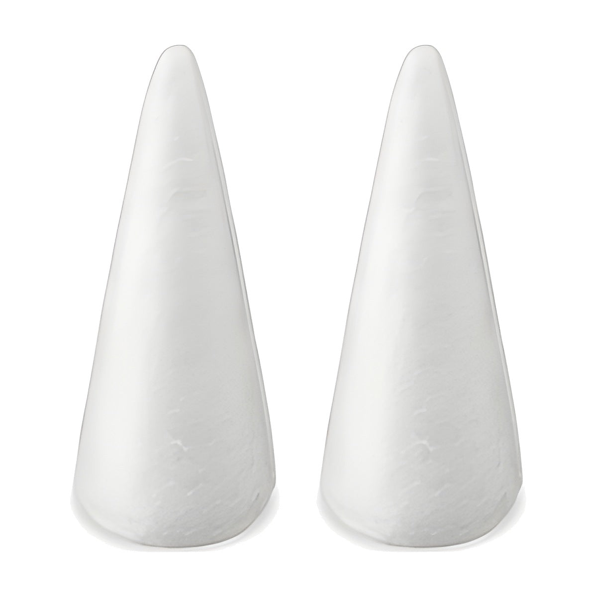 Cono de Poliestireno Blanco (Porexpan) para Manualidades 10 cm (2 uds)
