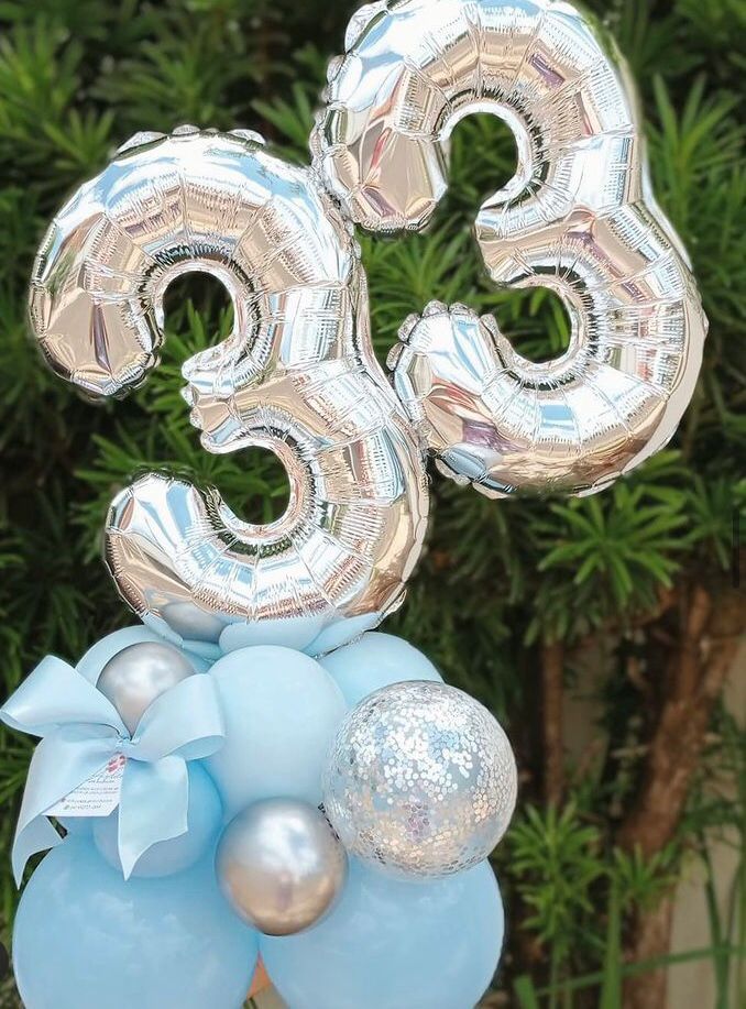 Columna de Globos de Números Personalizado | Decoración a Medida - imagen 4