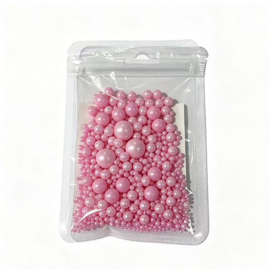 Perlas de azúcar rosas mixtas para decorar tartas 50g
