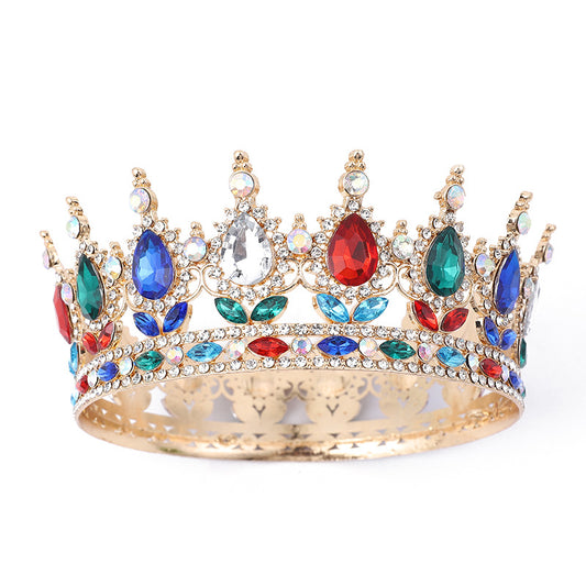Corona Barroca de Diamantes de Imitación 12cm