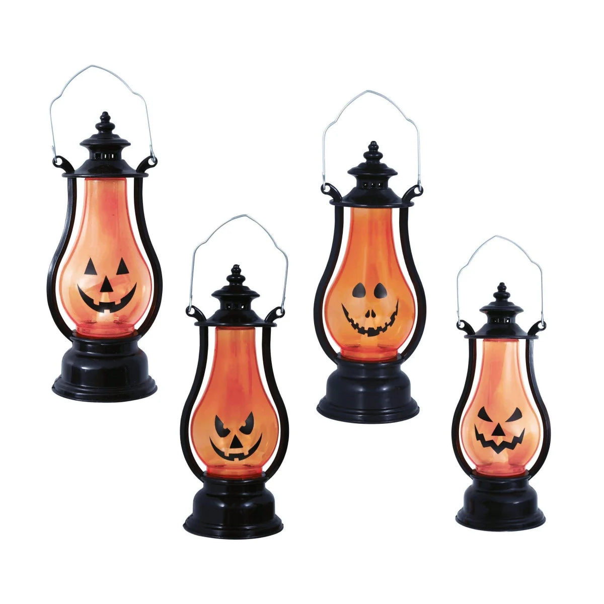 Farol de Calabaza con Luz para Halloween