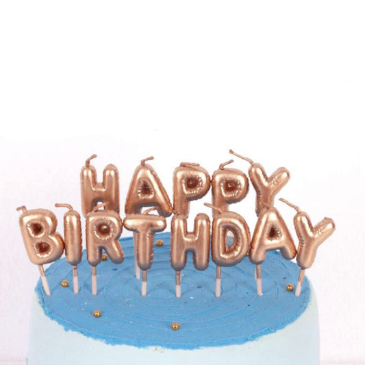 Set Velas "Happy Birthday" para Tarta | Decoración Cumpleaños