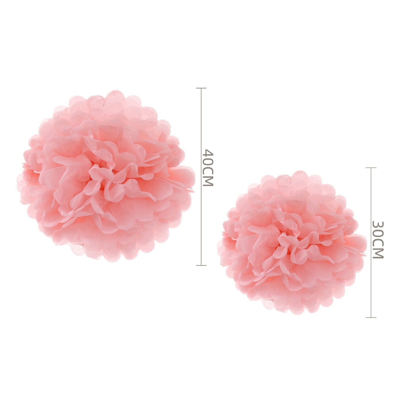 Pompones de Papel 20cm Pack 2 unidades Varios Colores