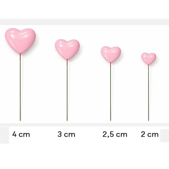 Decoraciones para Tarta de Foam Corazones 20 uds - imagen 2