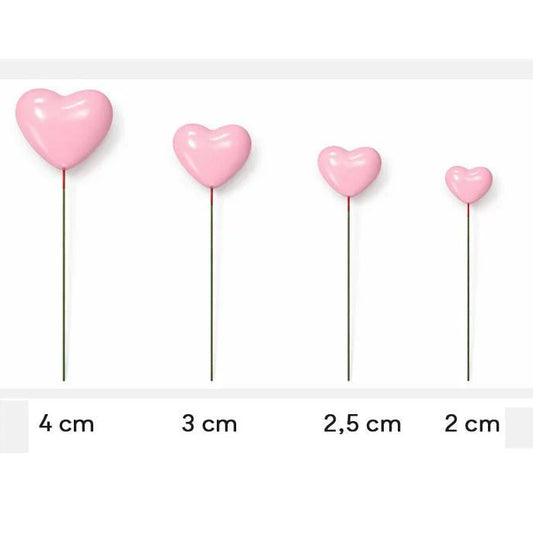 Decoraciones para Tarta de Foam Corazones 20 uds