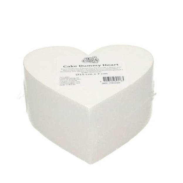 Dummy Corazón FunCakes 15 x 7 cm – Molde de Espuma para Tartas