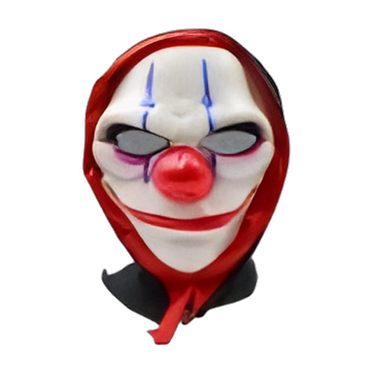 Máscara de Payaso Terrorífico con Capucha 19 x 27 cm