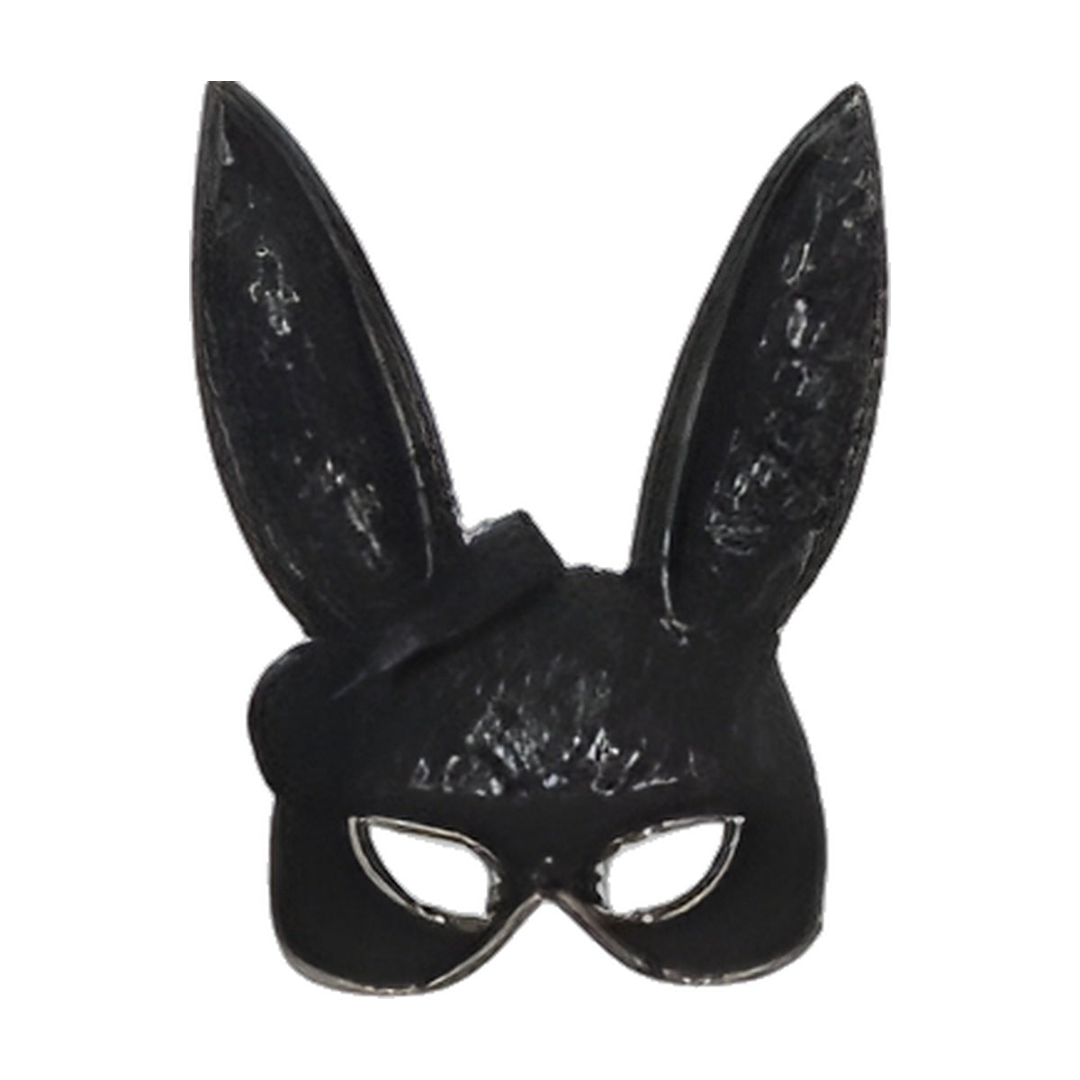 Antifaz de Conejita Negro Brillante 20 cm