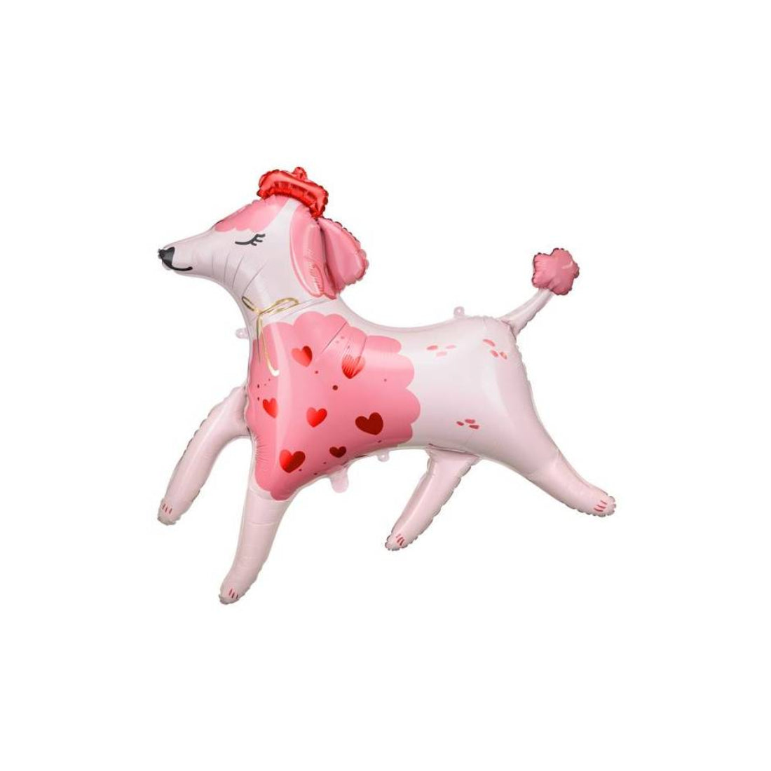 Globo Foil Caniche Rosa 84 x 72 cm