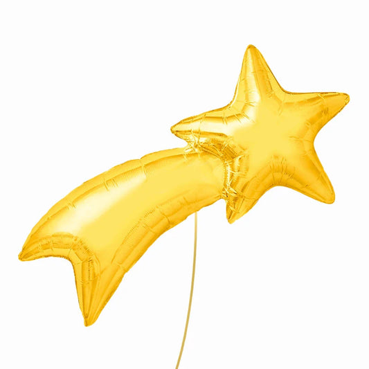 Globo Foil Estrella Fugaz Dorada XL 103x48cm